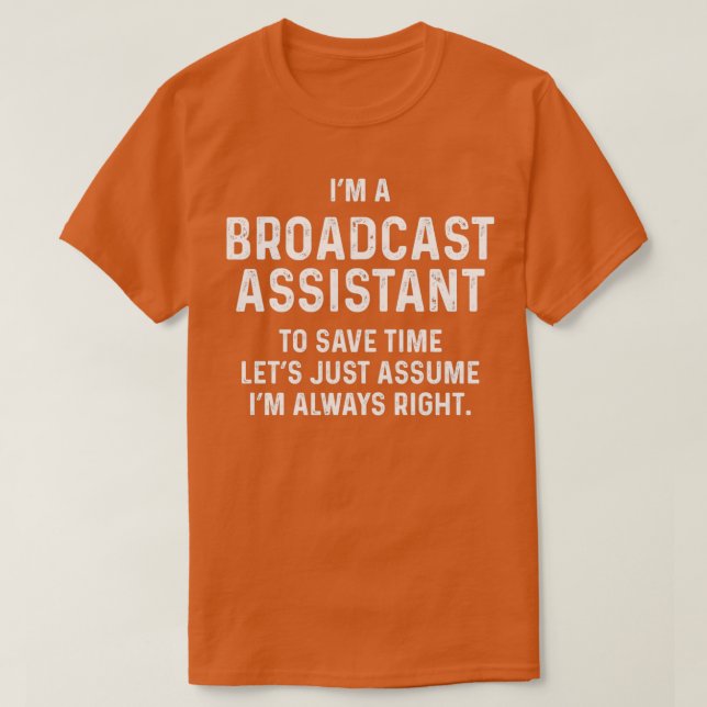 Camiseta Ix27m um assistente de difusão para economizar tem (Frente do Design)
