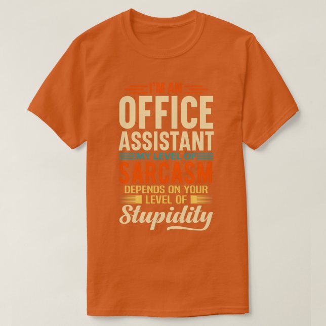 Camiseta Ix27m Um Assistente De Escritório 2 (Frente do Design)