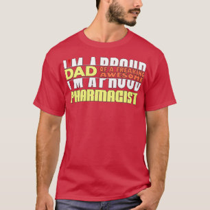 Camiseta Ix27m Um Pai Orgulhoso De Um Farmacêutico Admiráve