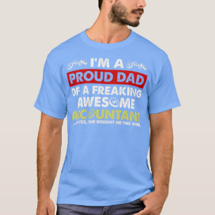 Camiseta Ix27m Um Pai Orgulhoso De Uma Contabilidade Impres