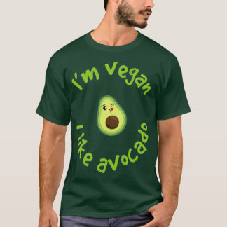 Camiseta Ix27m vegan gosto de avocadogift para vegan