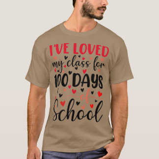 Camiseta Ix27ve Amava Minha Classe Por 100 Dias De Escola P