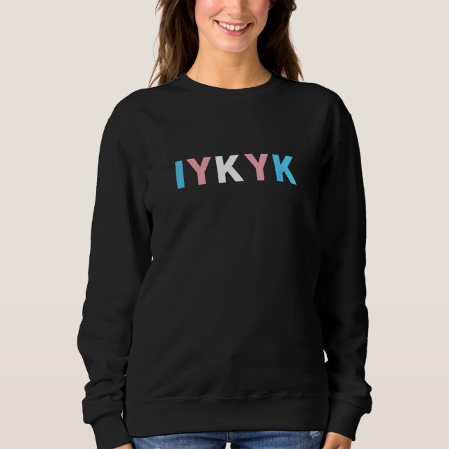 Camiseta IYKYK Transgender Subtle Trans Pride Flag If You K (Frente)