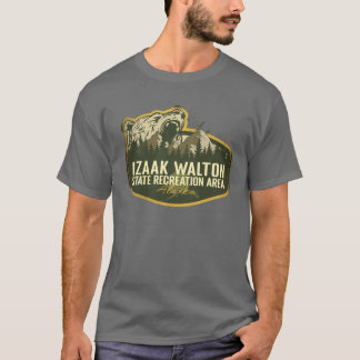 Camiseta Izaak Walton State Recreation Area Alaska Retro Ba
