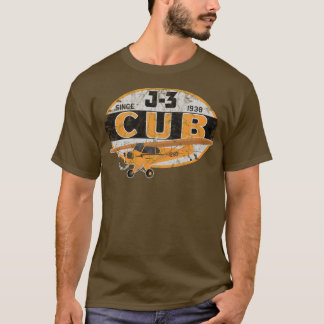 Camiseta J3 Cub Desde 1938 Classic Airplane Vintage Design