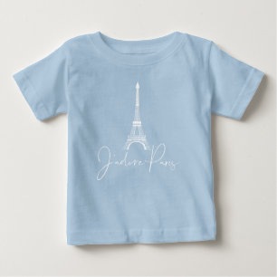 Camiseta J' adore Paris Eiffel Tower Cué Azul