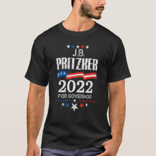 Camiseta J B Pritzker Illinois Governador Eleição 2022 Demo