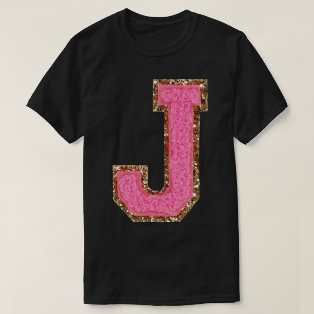 Camiseta J - Bubblegum Glitter Versity - Patches (Frente do Design)
