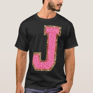 Camiseta J - Bubblegum Glitter Versity - Patches