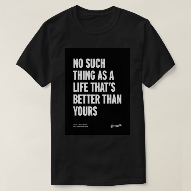 Camiseta J Cole - Love Yourz (Unidade de Colinas Florestais (Frente do Design)