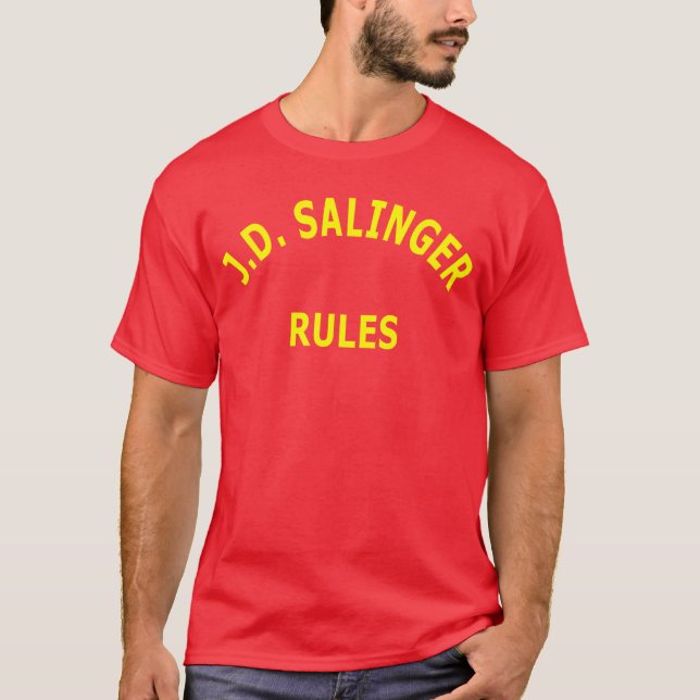 Camiseta J. D. Salinger Rules (Frente)