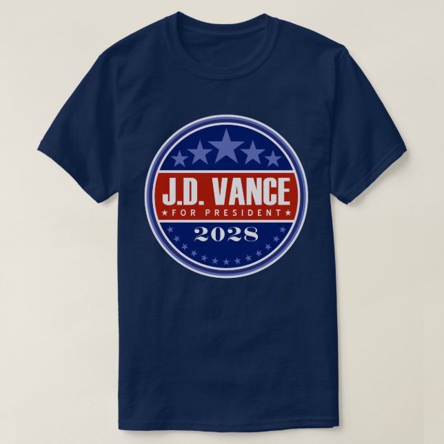 Camiseta J.D. Vance Presidente 2028 (Frente do Design)
