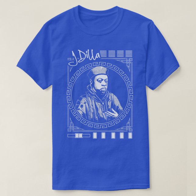 Camiseta J Dilla 90s Hip Hop Design (Frente do Design)