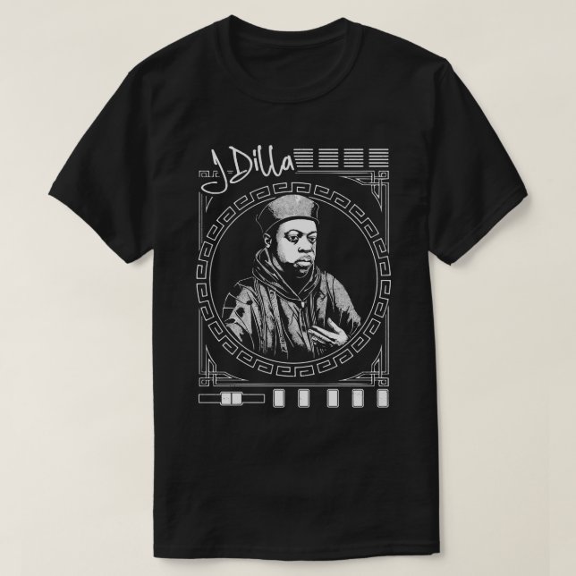Camiseta J Dilla 90s Hip Hop Design (Frente do Design)