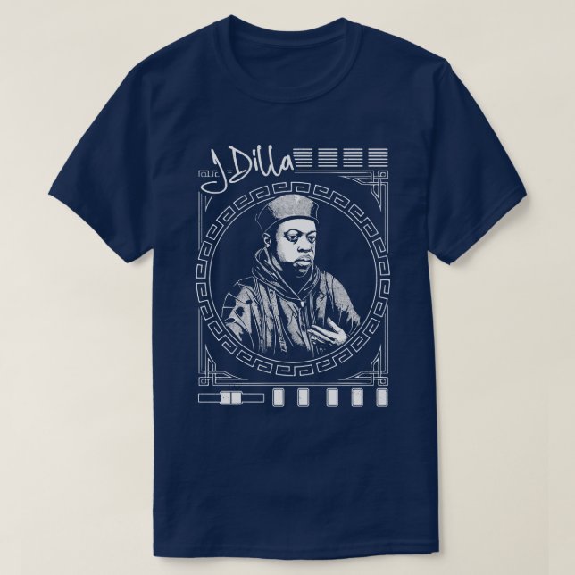 Camiseta J Dilla 90s Hip Hop Design (Frente do Design)