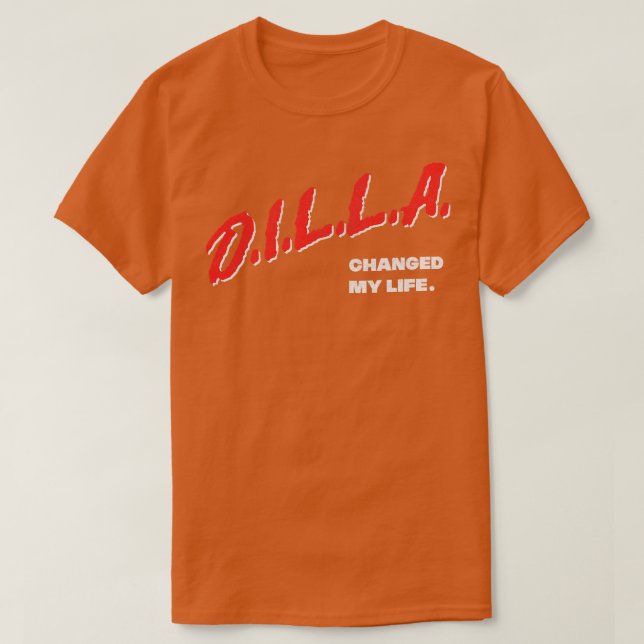 Camiseta J Dilla Mudou Minha Vida (Frente do Design)
