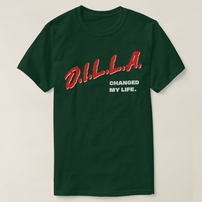 Camiseta J Dilla Mudou Minha Vida (Frente do Design)