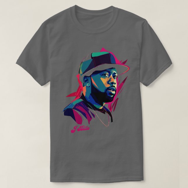 Camiseta J Dilla Original Hip Hop Fan Design (Frente do Design)