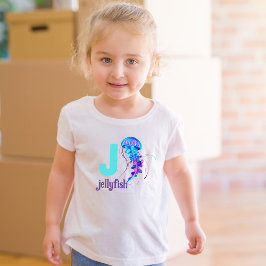 Camiseta J é para Jellyfish: Jornada ao Oceano