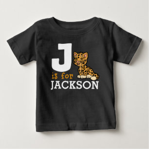 Camiseta J é personalizado para JAGUAR & Kids Name