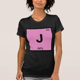 Camiseta J - Geléia Símbolo da Tabela Periódica Química