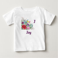 J Joy Personalize o nome da letra, Rosa Flores