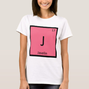 Camiseta J - Lançamento de Dardo Química Símbolo