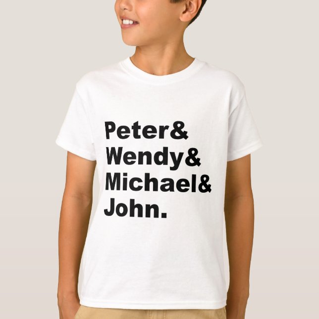 Camiseta J.M. Barrie de Peter Pan | Peter Wendy Michael Joh (Frente)