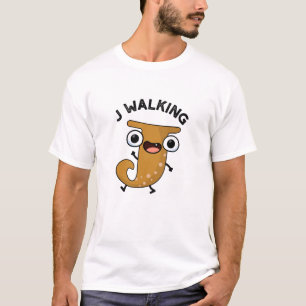 Camiseta J Walking Funny Alphabet Pun