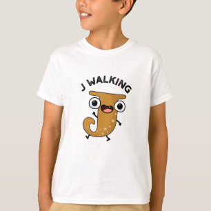 Camiseta J Walking Funny Alphabet Pun