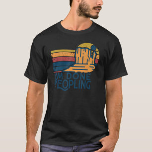 Camiseta Já acabei de fazer retro Vintage lá fora dizendo 3