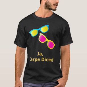 Camiseta Ja Carpe Diem Aproveite Os Óculos De Sol Do Dia