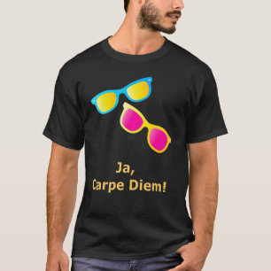 Camiseta Ja Carpe Diem Aproveite Os Óculos De Sol Do Dia