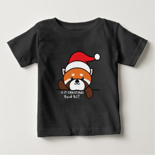Camiseta Já É Natal Break? Panda vermelha