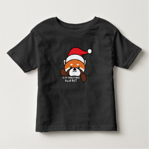 Camiseta Já É Natal Break? Panda vermelha