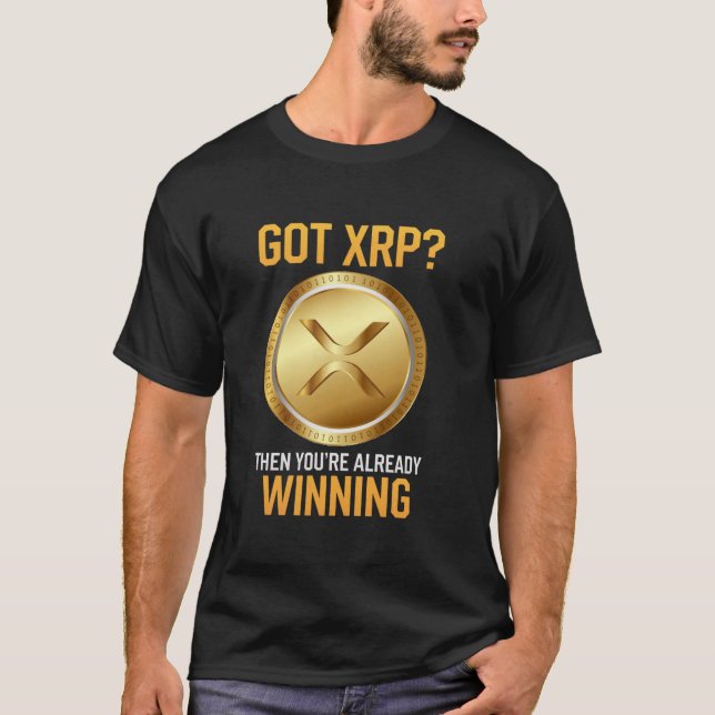 Camiseta Já Ganhando Ripple Crypto Moeda Xrp (Frente)