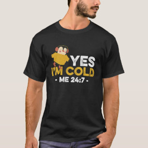 Camiseta Ja mir ist kalt ich 24 7 pinguim congelando