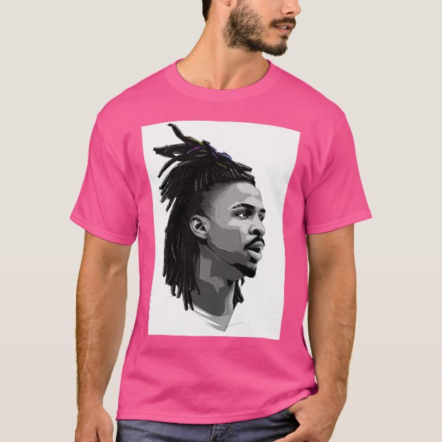 Camiseta Ja Morant Art Desenhar (Frente)