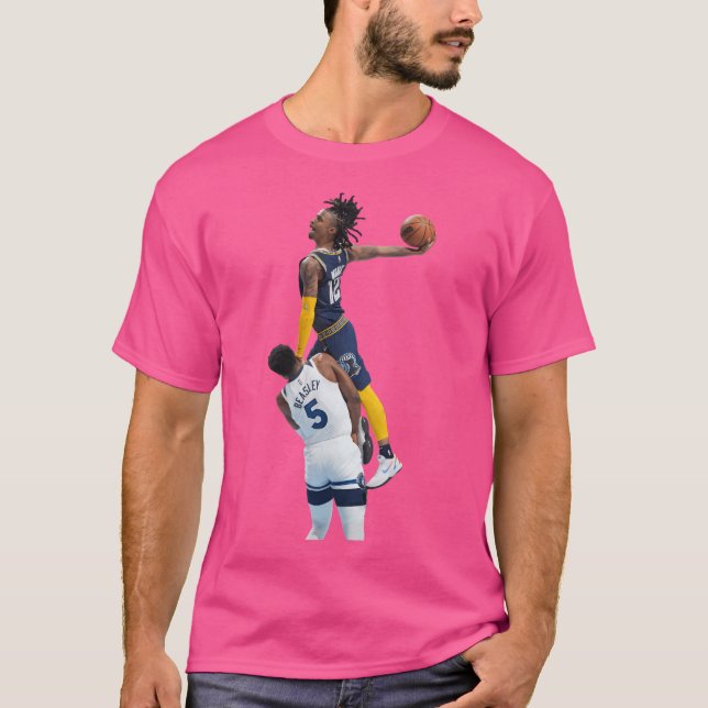 Camiseta Ja Morant Posterized Dunk Em Malik Beasley (Frente)