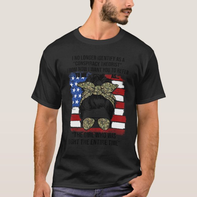 Camiseta Já Não Identifico Como Teórico Da Conspiração De (Frente)