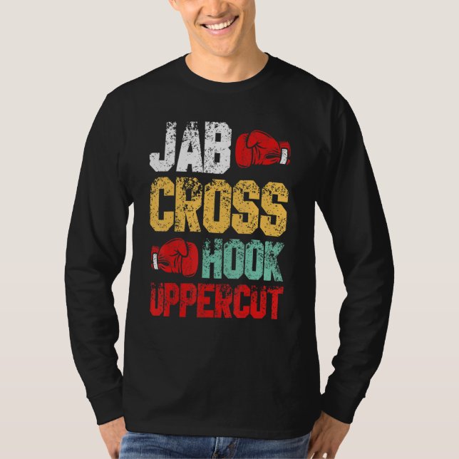 Camiseta Jab Cross Hook Uppercut Boxer Kickboxing (Frente)