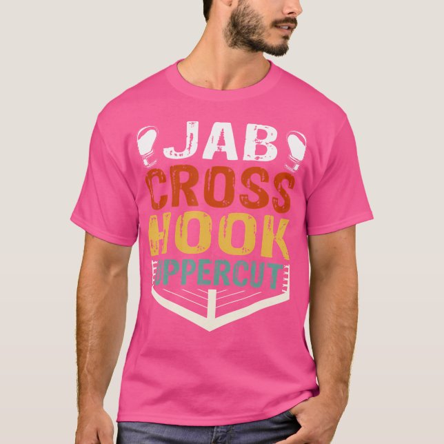 Camiseta Jab Cross Hook Uppercut Boxer Workout (Frente)