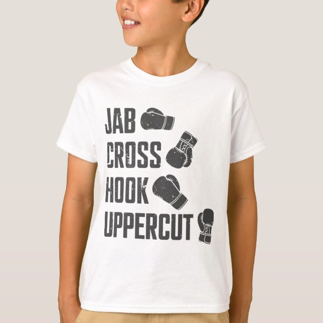 Camiseta Jab Cross Hook Uppercut Treinamento de Boxe Divert (Frente)