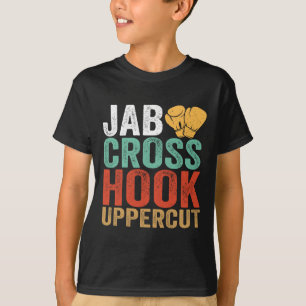 Camiseta Jab Cruz Gancho Uppercut Treino de Boxeador Engraç