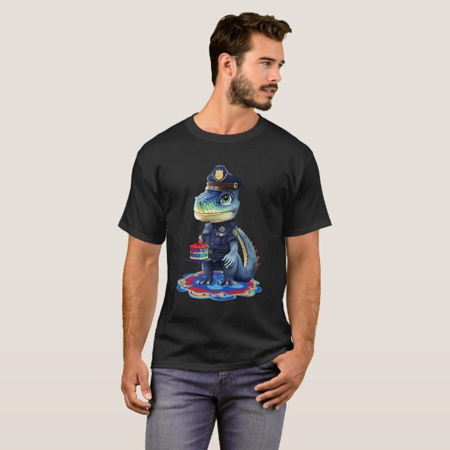 Camiseta Jacaré da Patrulha de Aniversário (Frente Completa)