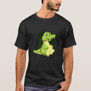 Camiseta Jacaré Fofo Répteis Animais de Zoológico Lagoas Cr