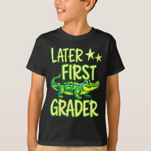 Camiseta Jacaré Mais Tarde Ft Aluno Último Dia Escola Fim D