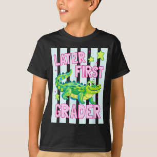Camiseta Jacaré Mais Tarde Ft Aluno Último Dia Escola Fim D
