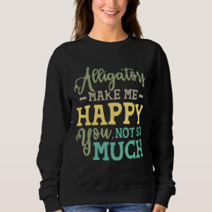 Camiseta Jacaré Me Faz Feliz Você Não Tanto  Anim Zoo