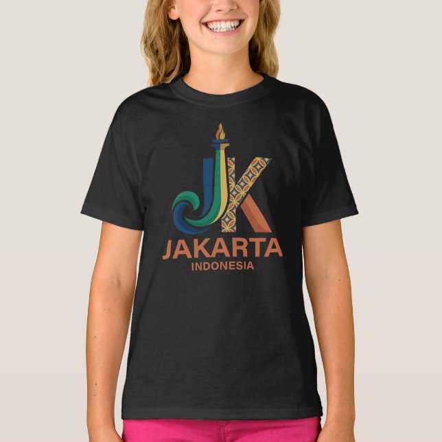 Camiseta Jacarta Indonésia Sudeste Asiático (Frente)